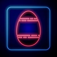 Illustrasjon av et påskeegg i neonlys