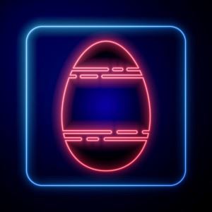 Illustrasjon av et påskeegg i neonlys