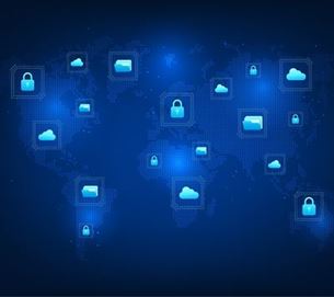 Illustrasjon av en digital jordklode