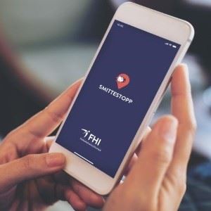 Starter kontroll av FHIs Smittestopp-app