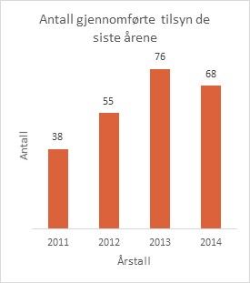 Antall tilsyn